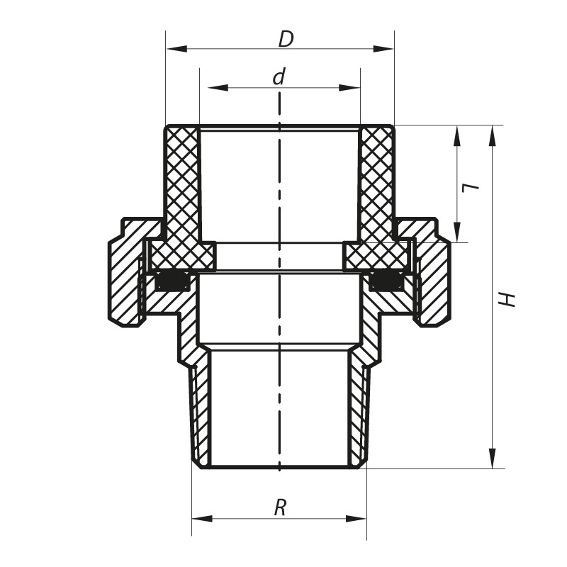 Згін-американка ЗР 50x1.1 / 2M PPR Koer K0139.PRO (KP0175)
