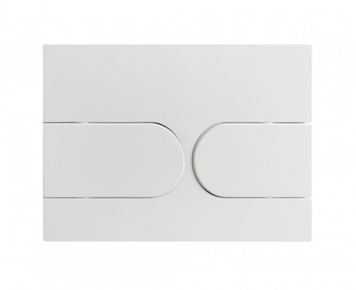 Панель змиву Koer KT-0604-03 240x160x10mm пластикова, кнопка закруглена (KR5322)