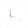 Трубка Г-подібна для приєднання радіатора Koer KA.D16-500 - 16(2.2mm) x 15-500mm (KR4904)
