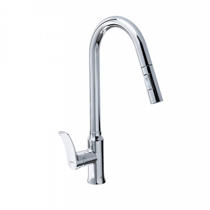 Змішувач для кухні Haiba Bolero 014 з висувною лійкою (HB9591)