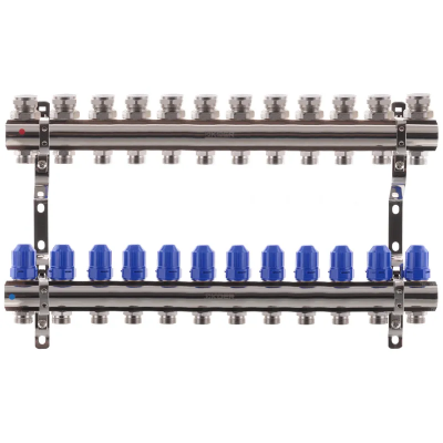 Колекторний блок з термостатичними клапанами Koer KR.1100-12 1&quot;x12 ways (KR2638)