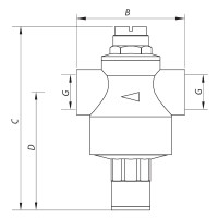 Редуктор тиску Koer KR.1251 1 '' (KR2662)