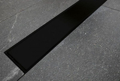 Лінійний душовий трап Virgo Nero Duo 90