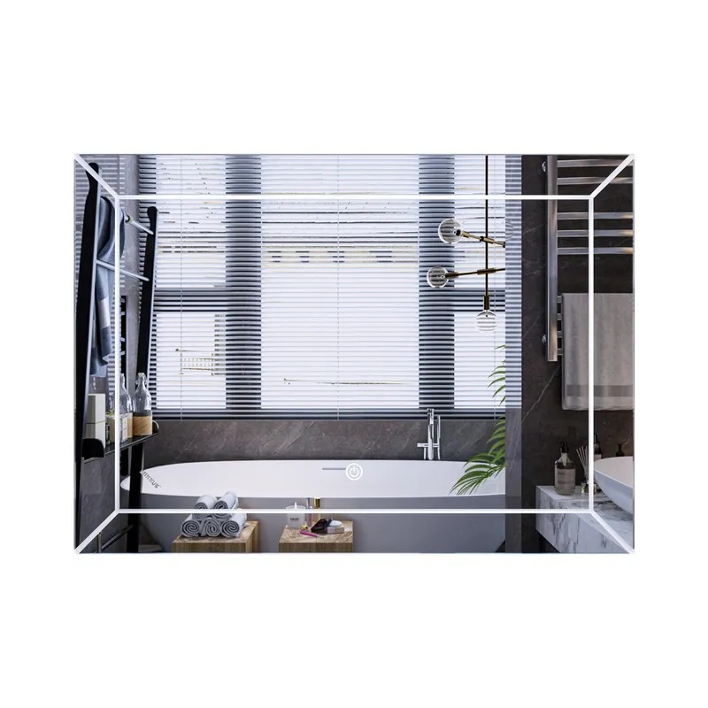 Дзеркало MIXXUS PREMIUM CUBIC MR14-80x60-REVERSE з LED Touch, Anti-fog, димером, рег. яскравості (MP6648)