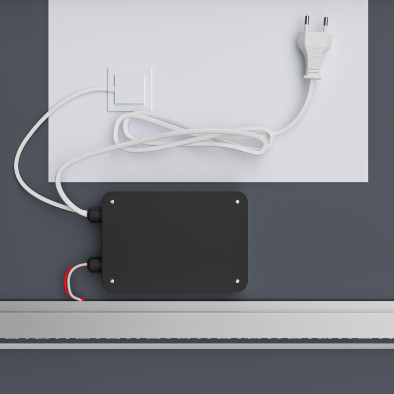 Дзеркало MIXXUS PREMIUM CUBIC MR14-80x60-REVERSE з LED Touch, Anti-fog, димером, рег. яскравості (MP6648)
