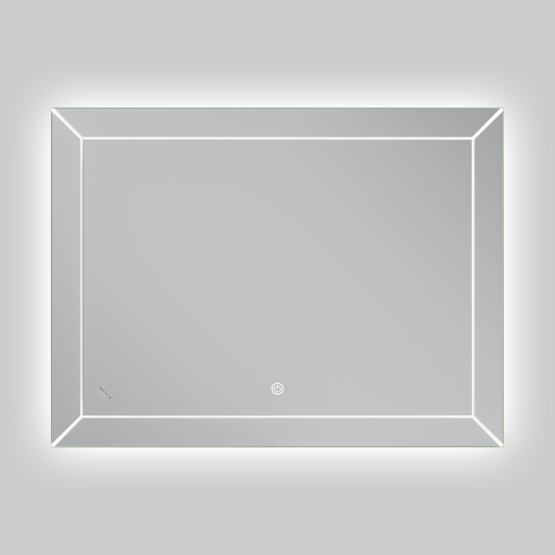 Дзеркало MIXXUS PREMIUM CUBIC MR14-80x60-REVERSE з LED Touch, Anti-fog, димером, рег. яскравості (MP6648)