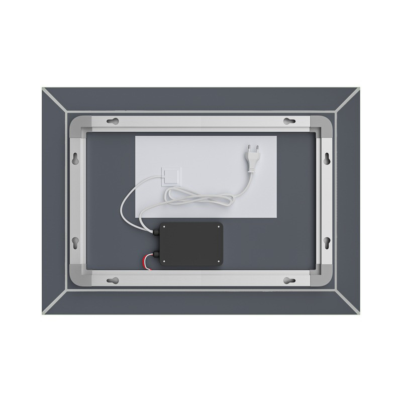 Дзеркало MIXXUS PREMIUM CUBIC MR14-80x60-REVERSE з LED Touch, Anti-fog, димером, рег. яскравості (MP6648)