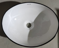 Раковина накладна MIXXUS PREMIUM ELLIPSE-0108 EDGE BLACK 400х330х145mm (MP6527)