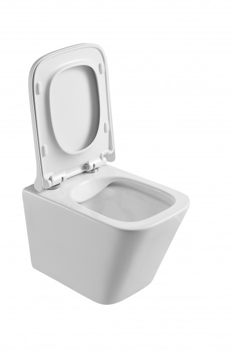 Унітаз підвісний Mixxus Premium Quadro-0301-R 490x340x360mm, система змиву Rimless (MP6452)