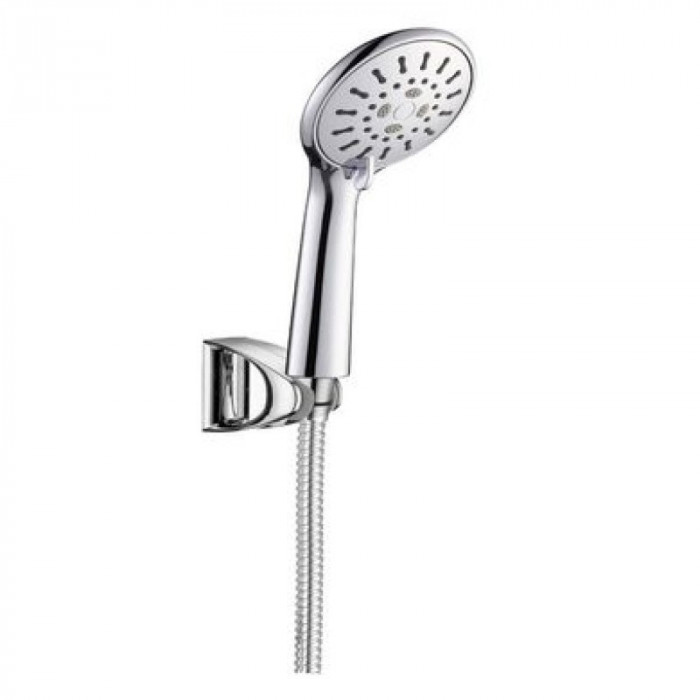 Душовий набір IMPRESE з настінним тримачем, ручним душем і шлангом, хром S1001003