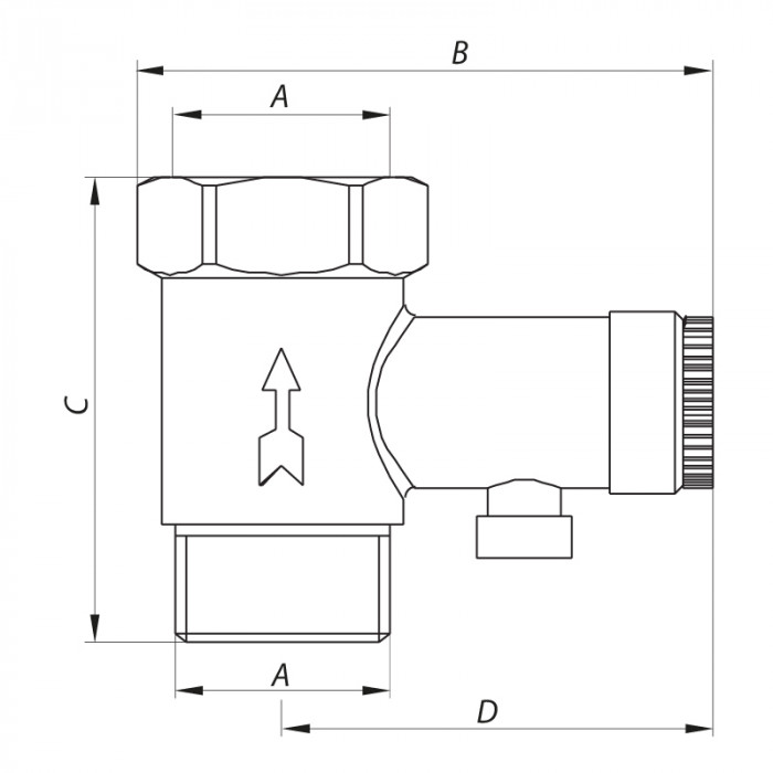 Запобіжний клапан для бойлера 1/2 "Koer KR.1039 (KR2674)