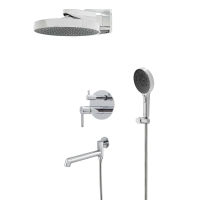 Вбудована душова система Koer KB-66029-01 3 функції, колір хром (KR5483)