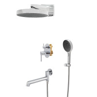 Вбудована душова система Koer KB-66029-01 3 функції, колір хром (KR5483)