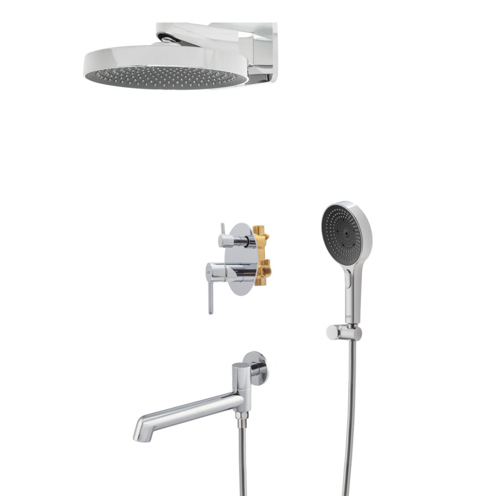 Вбудована душова система Koer KB-66029-01 3 функції, колір хром (KR5483)