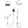 Вбудована душова система Koer KB-66029-01 3 функції, колір хром (KR5483)