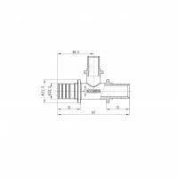 Трійник перехідний Koer KA.T25-20-25 - 25(3.5mm) x 20(2.8mm) x 25(3.5mm) (KR4892)