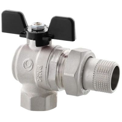 Кран з американкою Roho R106-100B - 1&quot; кутовий (RO0115)