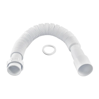 Гофротруба сполучна Zerix GN-01-B з накидною гайкою 1 1/2" (460-1100 мм) (ZX5096)