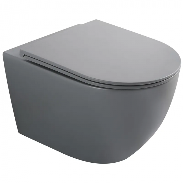 Унітаз підвісний Mixxus Premium ELLIPSE-0308-T3 GRAY 490x360x360mm система змиву TORNADO 3.0 (MP6654)