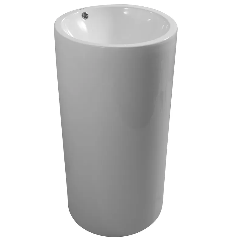 Раковина моноблок MIXXUS PREMIUM ELLIPSE-1101 460х460х855mm (перелив) (MP6573)
