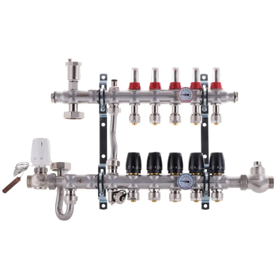 Колектор з вбудованим зміш. вузлом Koer KR.S1011-5 1 &quot;х5 SUS304 і євроконус 3/4-16 (KR2928)