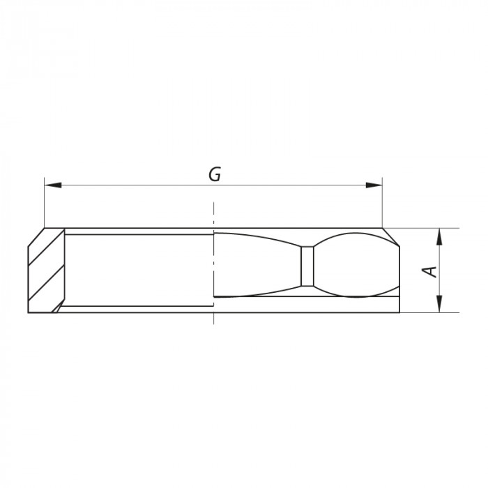 Контрольна гайка 1" Koer KF.K10 (KF0003)