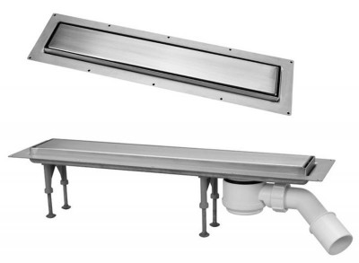 Злив в підлогу ПРЯМОКУТНИЙ 700мм CD700-B-NT + сифон CD-HC26-65