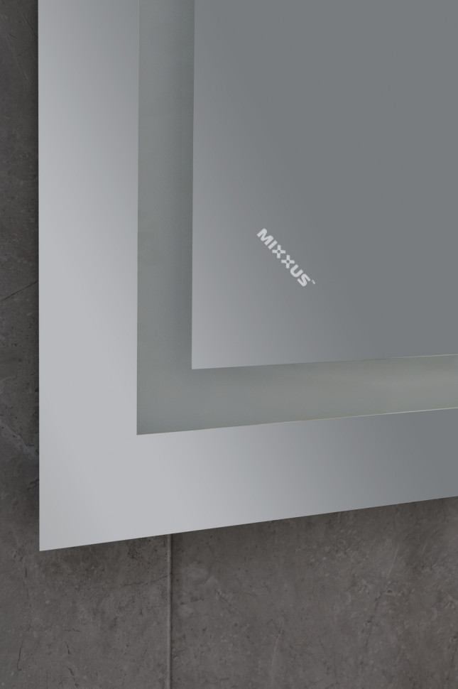 Дзеркало Mixxus TALL MR08-80x60-Reverse з Led Touch, Anti-fog, димером, регулятором яскравості (MI6659)
