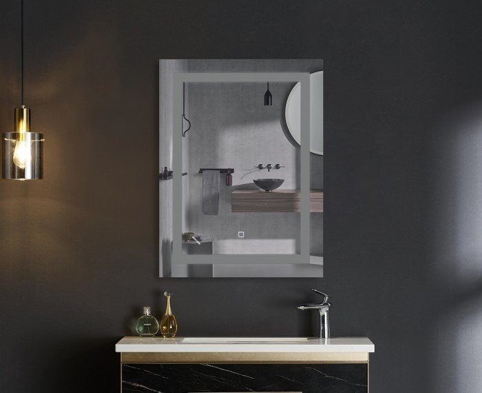 Дзеркало Mixxus TALL MR08-80x60-Reverse з Led Touch, Anti-fog, димером, регулятором яскравості (MI6659)