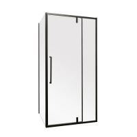 Душова кабіна без піддону Mixxus Premium BEVEL SC01-100x80x195-TR Black прозоре скло 6мм (MI6870)