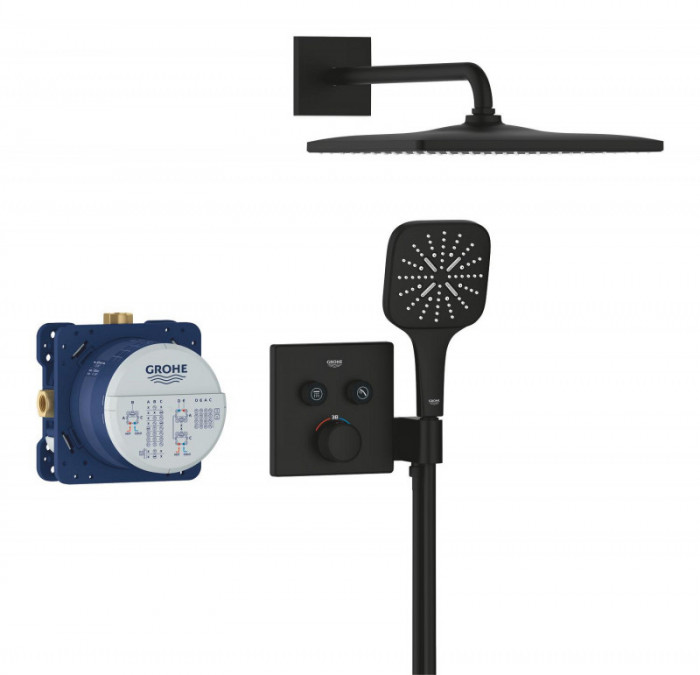 Душовий комплект Grohe Grohtherm SmartControl із Rainshower 310 Mono Cube (34865KF0)