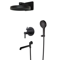 Вбудована душова система Koer KB-66029-05 3 функції Колір чорний (KR5492)