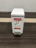 Відро для сміття з плавним закриттям прямокутне KOER TC-010206-08 6 л (колір білий) (KR5595)