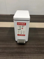Відро для сміття з плавним закриттям прямокутне KOER TC-010206-08 6 л (колір білий) (KR5595)