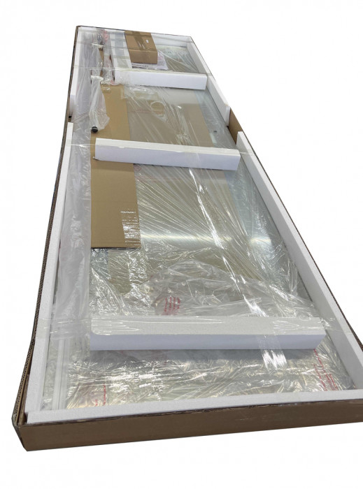 Двері в нішу Koer SR SD06-120x220-TR-01 прозоре скло Easy Clean 8мм, хром (KR5367)