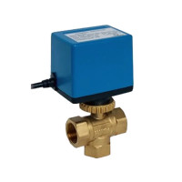 Клапан 3-х зонный шаровой с приводом 220В BV03G3BD15SAV220 1/2"