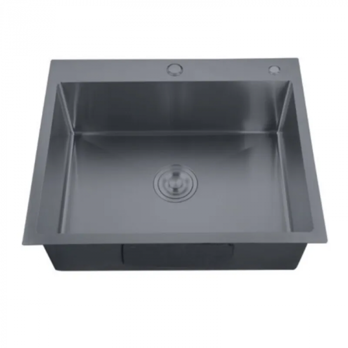 Мийка Zerix ZH5050-215 Nano-Black (3.0/0.8) з нержавіючої сталі (MX1582)