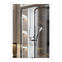 Дзеркало MIXXUS PREMIUM OLIVARY MR19-80x60-REVERSE з LED Touch, Anti-fog, димером (3-6,5kK) (MP6628)