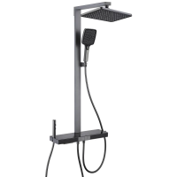 Душова колона з термостатичним змішувачем Mixxus Premium Next-009-J Graphite, 4 режими (MI6544)