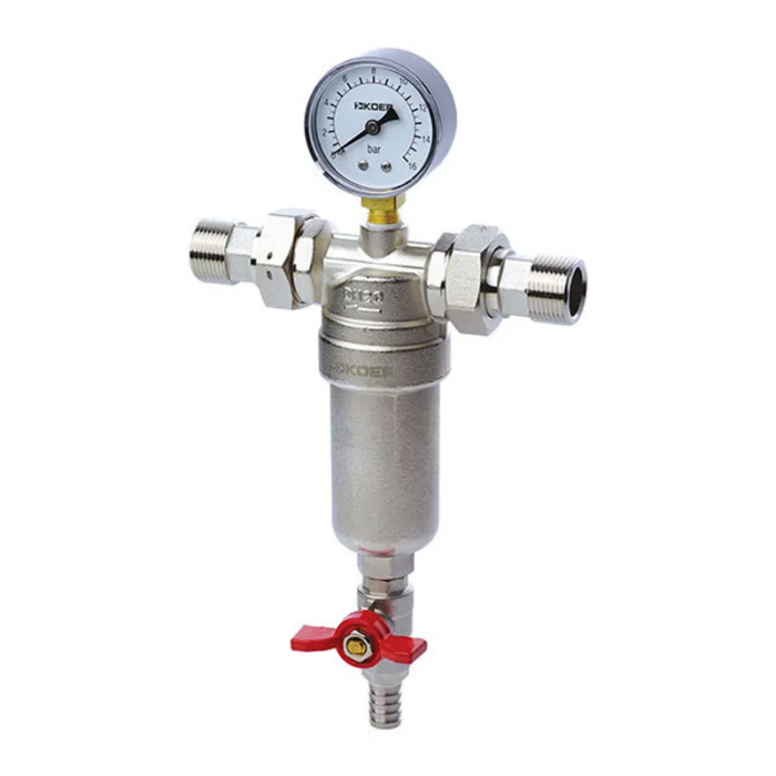 Фільтр самоочисний з манометром Koer KR.1250 - 1'' (KR5781)