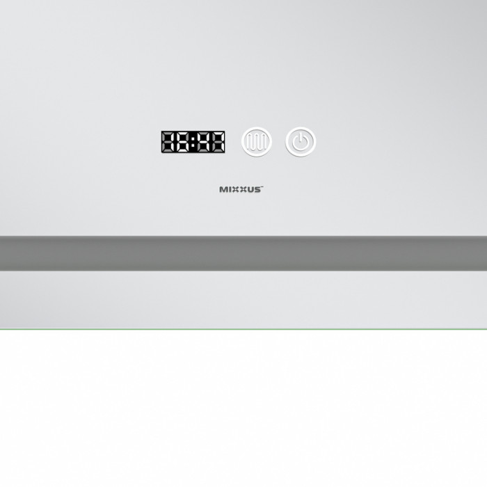 Дзеркало Mixxus Premium FLASH MR21-70x90 з Led Touch, Anti-fog, димером, регулятором яскравості, годинником (MP6618)