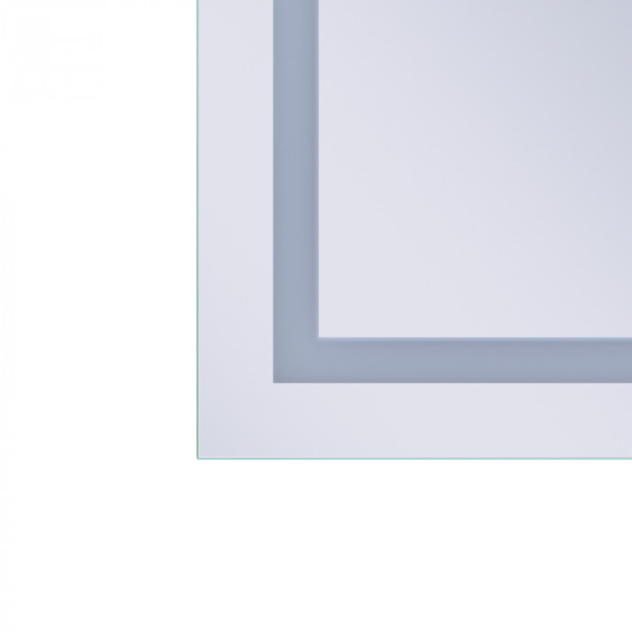 Дзеркало Mixxus Premium FLASH MR21-70x90 з Led Touch, Anti-fog, димером, регулятором яскравості, годинником (MP6618)