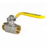 Кран кульовий KOER KR.215.G - 1/2" FM ГШВ YELLOW, ручка "важіль" жовта (KR0116)