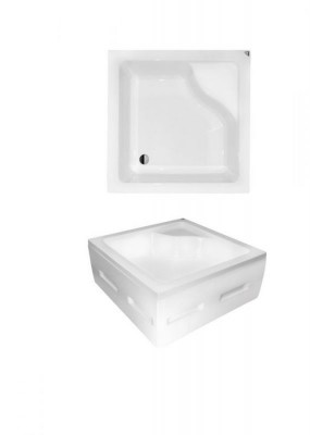 Піддон квадратний IGOR 80х80х24/35 см із сидінням + ноги