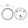 Дзеркало MIXXUS PREMIUM WAVE MC04-90 з LED Touch, Anti-fog, димером (3-6,5kK) (MP6637)