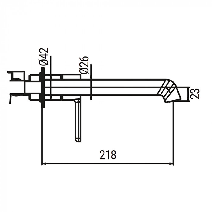 Змішувач для умивальника вбудований Koer KB-16029-05 Колір чорний (KR5489)