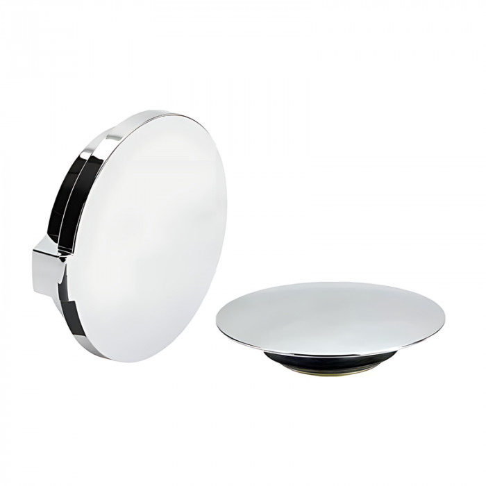 Сифон для ванни Koer BD-04-01 напівавтоматичний з переливом, без ревізії (Колір хром) 1 1/2'' (KR5442)