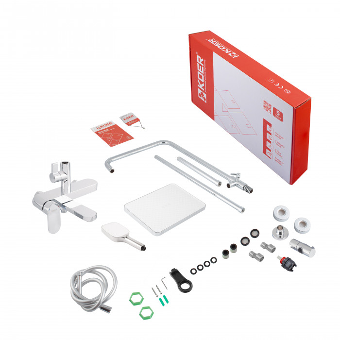 Душова колона зі змішувачемKoer KB-56030-01, 3 функції (KR5427)