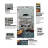 Газова колонка MIXXUS GWH-0310 BASIC GLASS димохідна 10 л/хв (панель зі скла з малюнком) (WH0024)