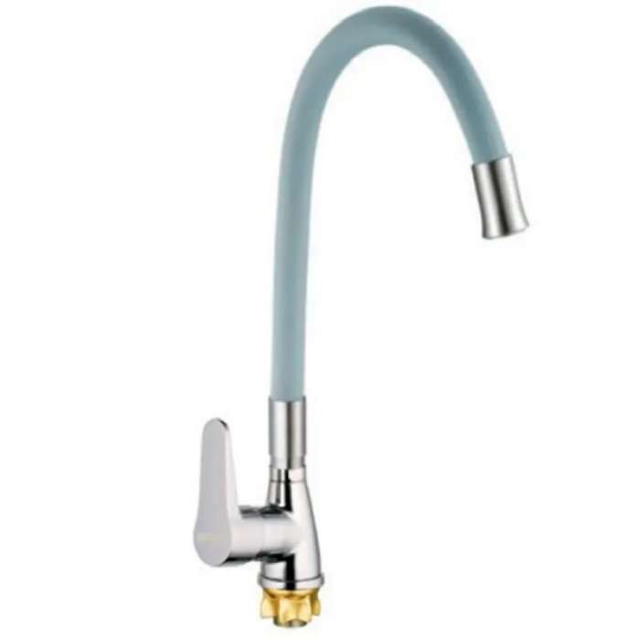 Змішувач для кухні Mixxus SOP4-146 Reflector Gray з сірим силіконовим виливом (MI6492)